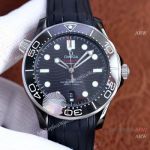 Swiss Omega Seamaster 300m Diver Black Black Ceramic 8900 Watch 42mm